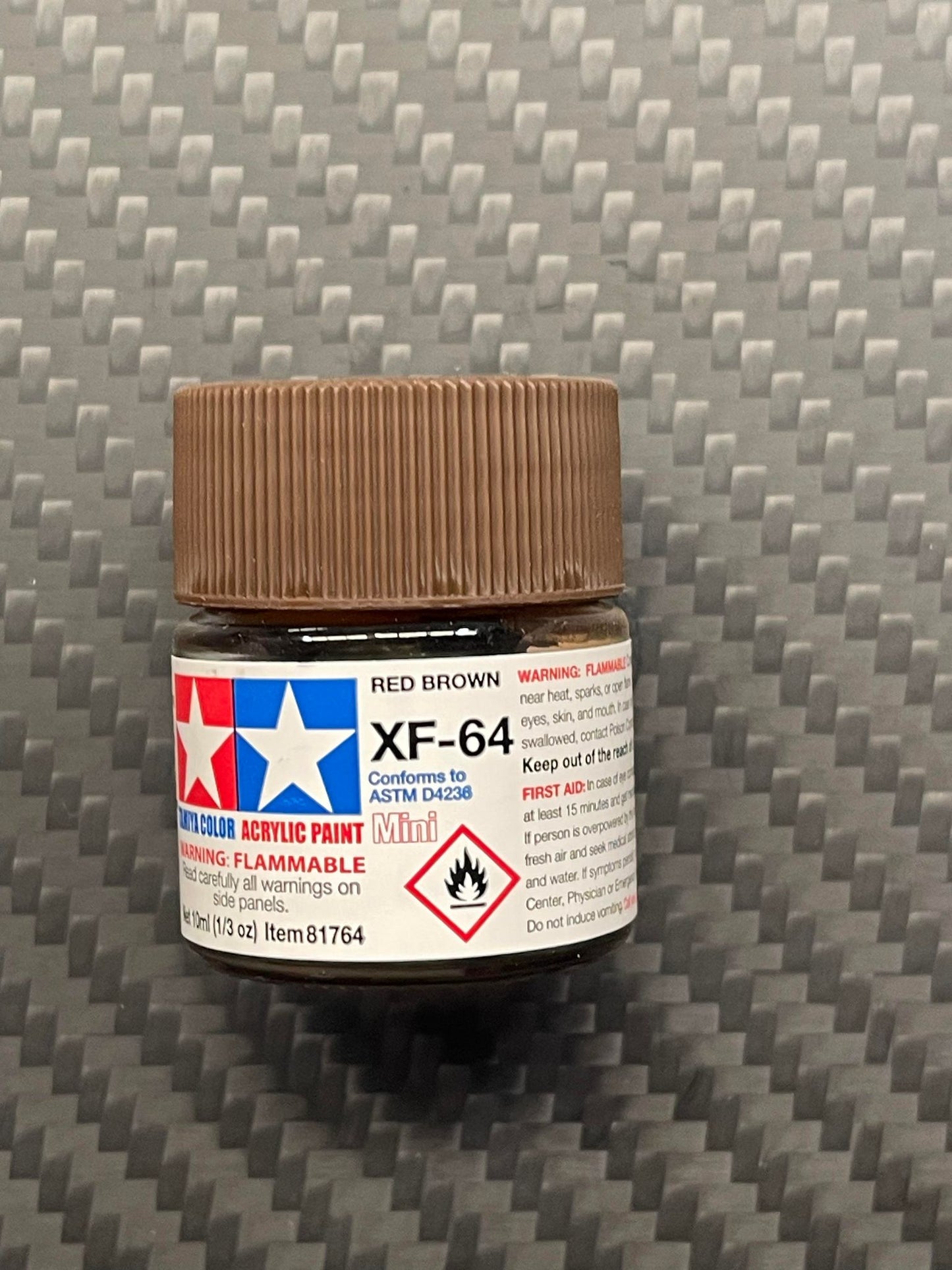 Tamiya 81764 Acrylic Paint Mini XF-64 Red Brown (10ml)