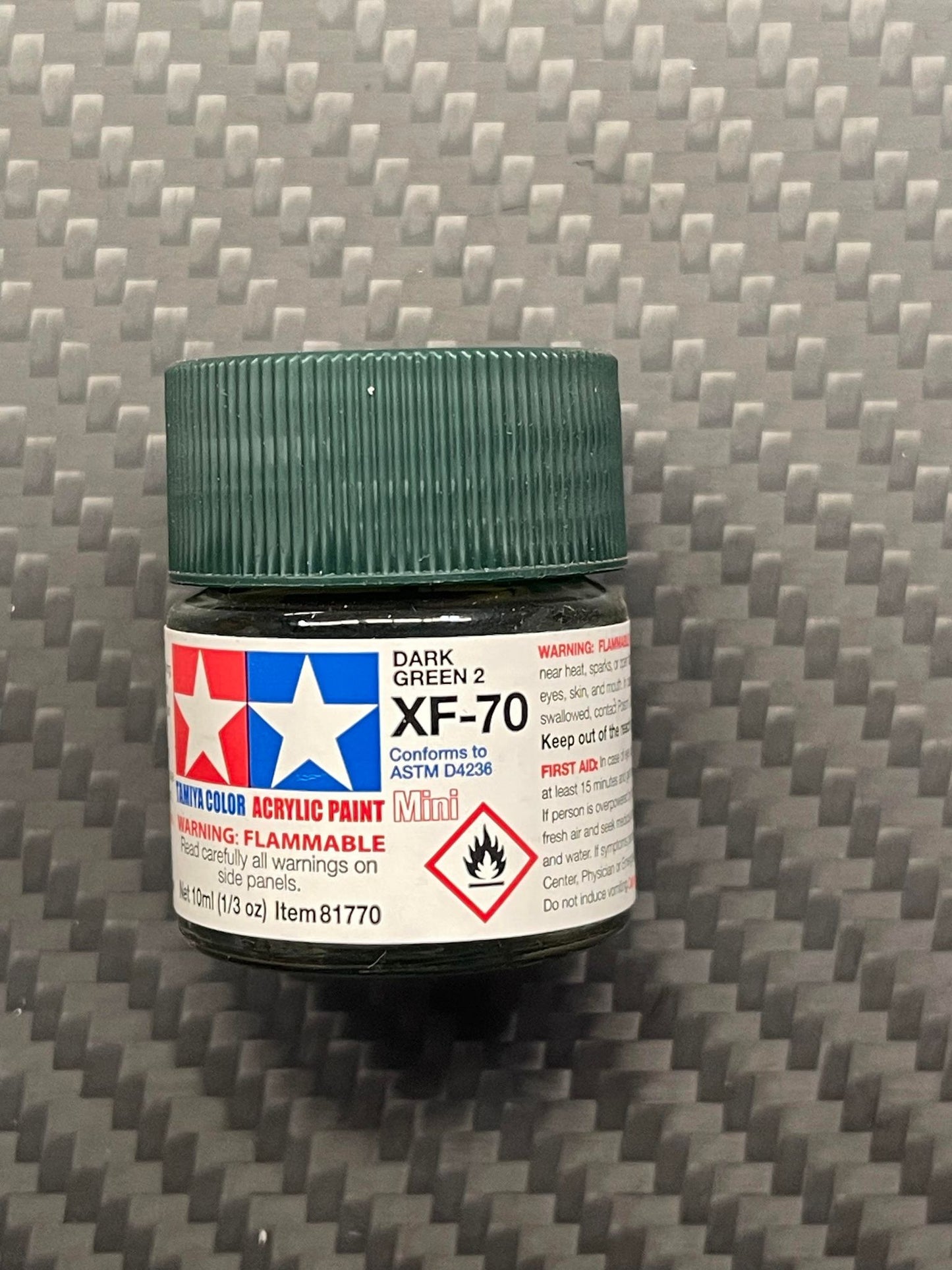 Tamiya 81770 Acrylic Paint Mini XF-70 Dark Green 2 (10ml)