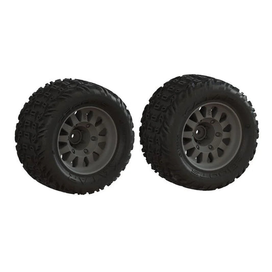 Arrma DBoots Katar Tire Set Glued, 2pcs, Vorteks MEGA