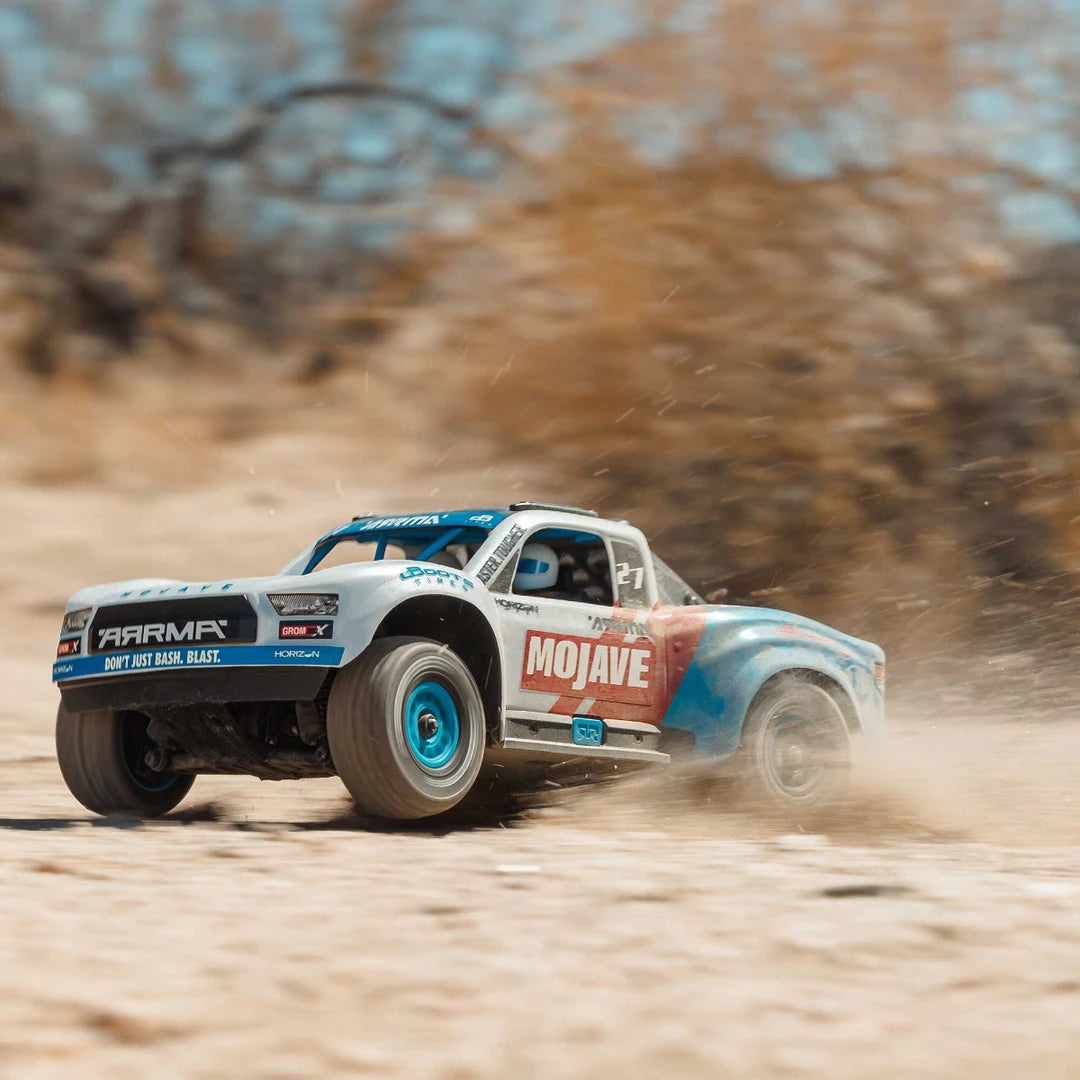 Arrma Mojave Grom 223S DSC Brushless 1/16 4x4 Desert Truck RTR, White, ARA2304ST2