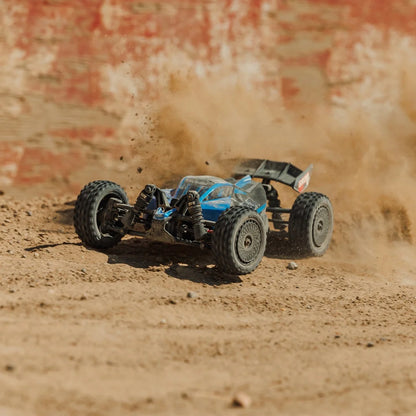 Arrma Typhon Grom 223S DSC Brushless 4X4 1/14 RC Buggy RTR, Blue, ARA2306ST2