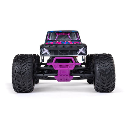 Arrma Quake 223S BLX DSC 1/10 2WD Monster Truck, RTR, Purple, ARA3537T3