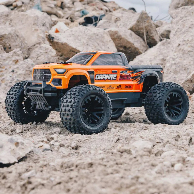 Arrma Granite 4X2 Boost Mega 1/10 2wd Monster Truck, RTR, Orange, ARA4102SV4T1