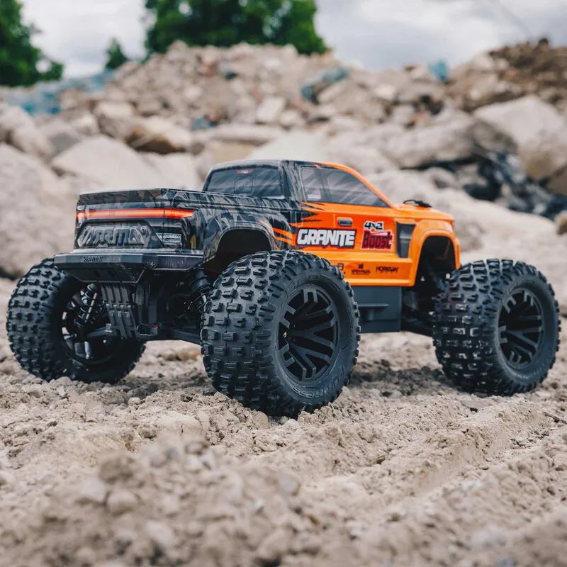 Arrma Granite 4X2 Boost Mega 1/10 2wd Monster Truck, RTR, Orange, ARA4102SV4T1