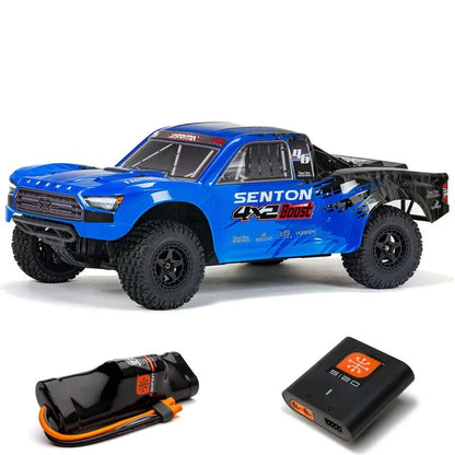 Arrma Senton 4X2 Boost Mega 1/10 2wd Short Course Truck, RTR, Blue, ARA4103SV4T2