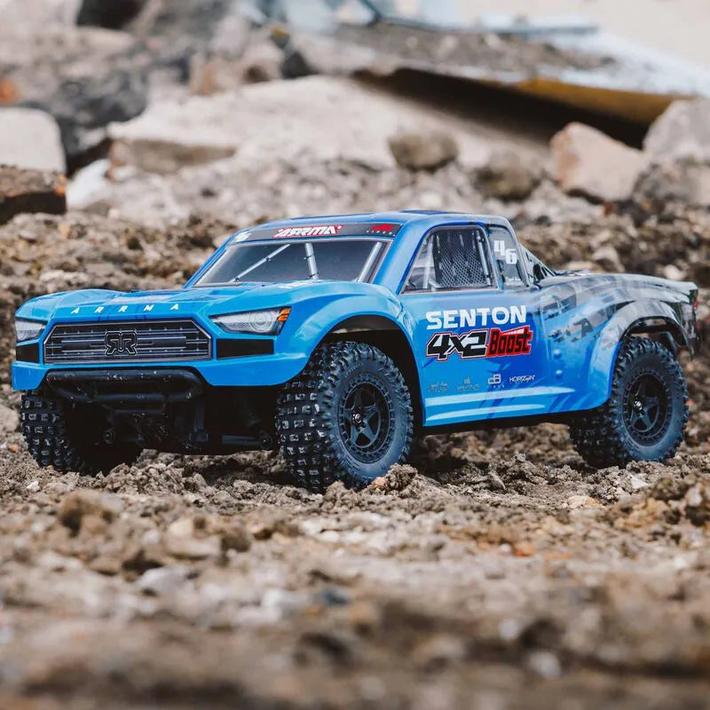 Arrma Senton 4X2 Boost Mega 1/10 2wd Short Course Truck, RTR, Blue, ARA4103SV4T2