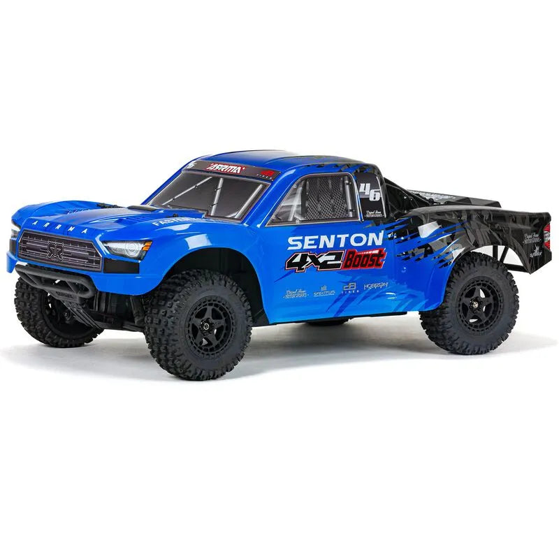 Arrma Senton 4X2 Boost Mega 1/10 2wd Short Course Truck, RTR, Blue, ARA4103SV4T2