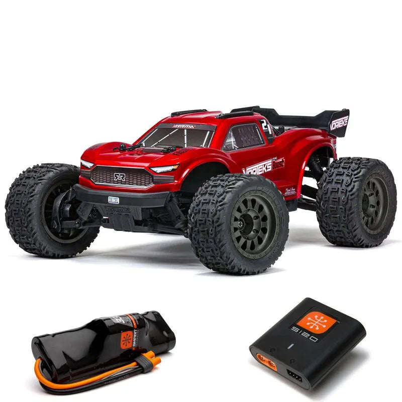 Arrma Vorteks 4X2 Boost Mega 1/10 2wd Stadium Truck, RTR, Red, ARA4105SV4T1