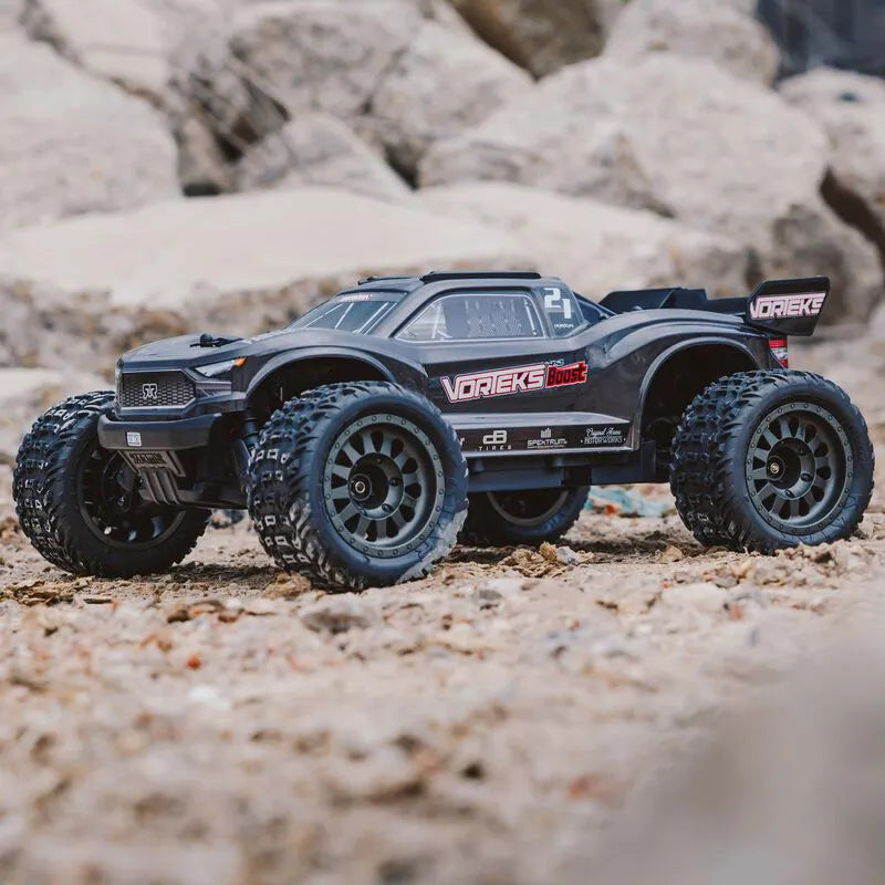 Arrma Vorteks 4X2 Boost Mega 1/10 2wd Stadium Truck, RTR, Gunmetal, ARA4105SV4T2