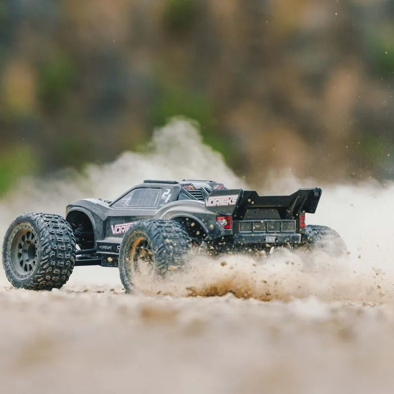 Arrma Vorteks 4X2 Boost Mega 1/10 2wd Stadium Truck, RTR, Gunmetal, ARA4105SV4T2