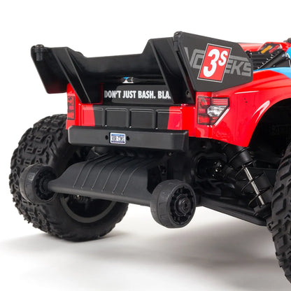 Arrma Vorteks 4x4 3S BLX Stadium Truck, RTR, Red, ARA4305V3BT1