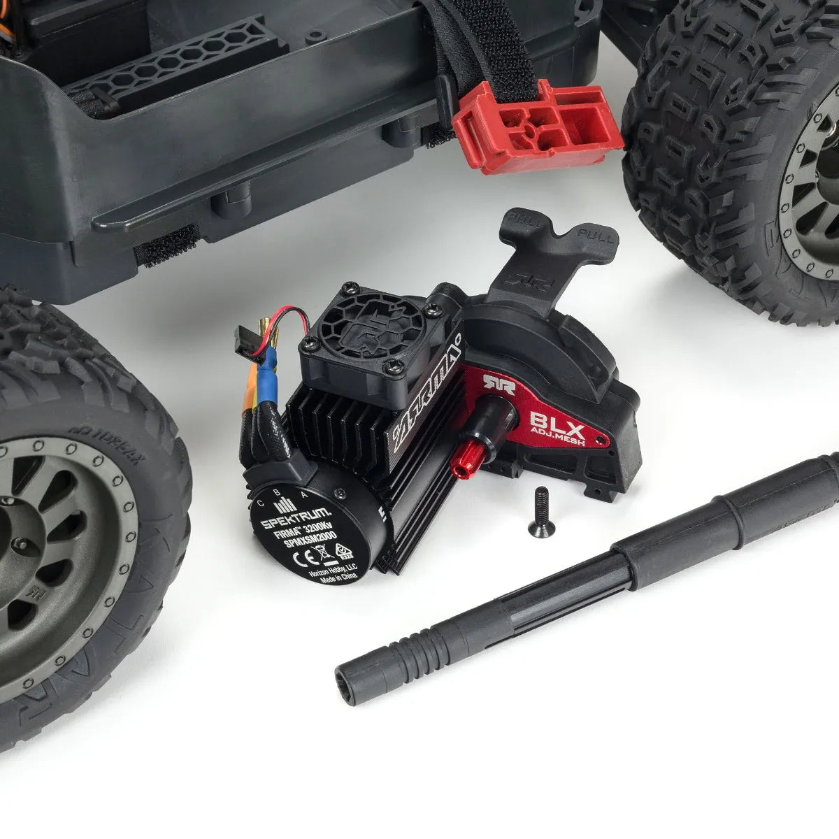 Arrma Vorteks 4x4 3S BLX Stadium Truck, RTR, Red, ARA4305V3BT1