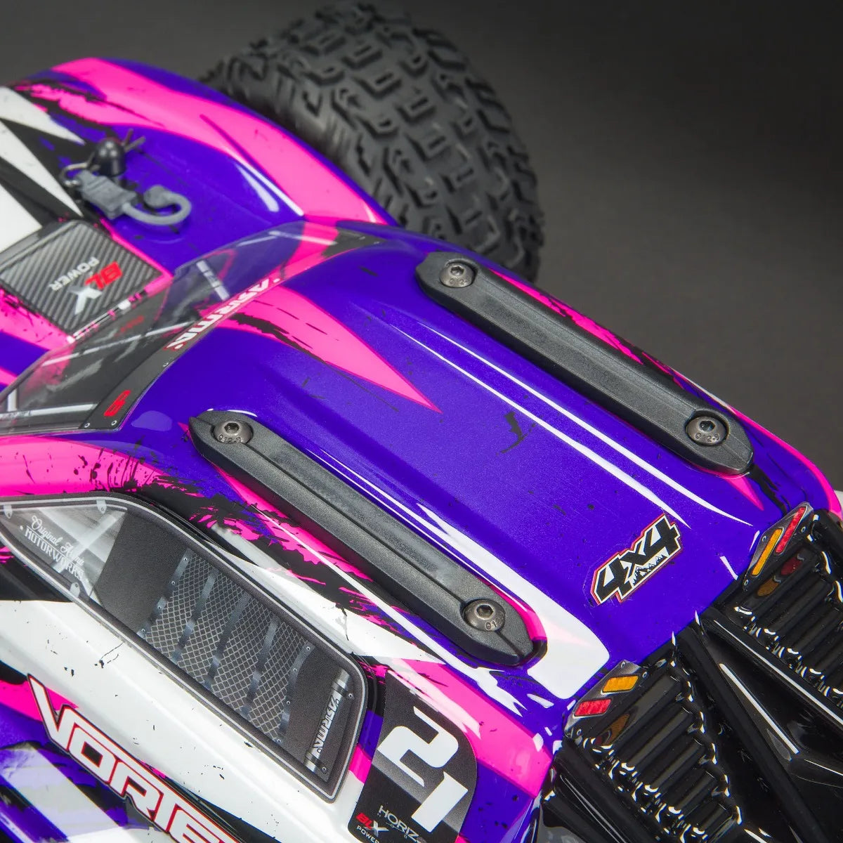 Arrma Vorteks 4x4 3S BLX Stadium Truck, RTR, Purple, ARA4305V3BT2