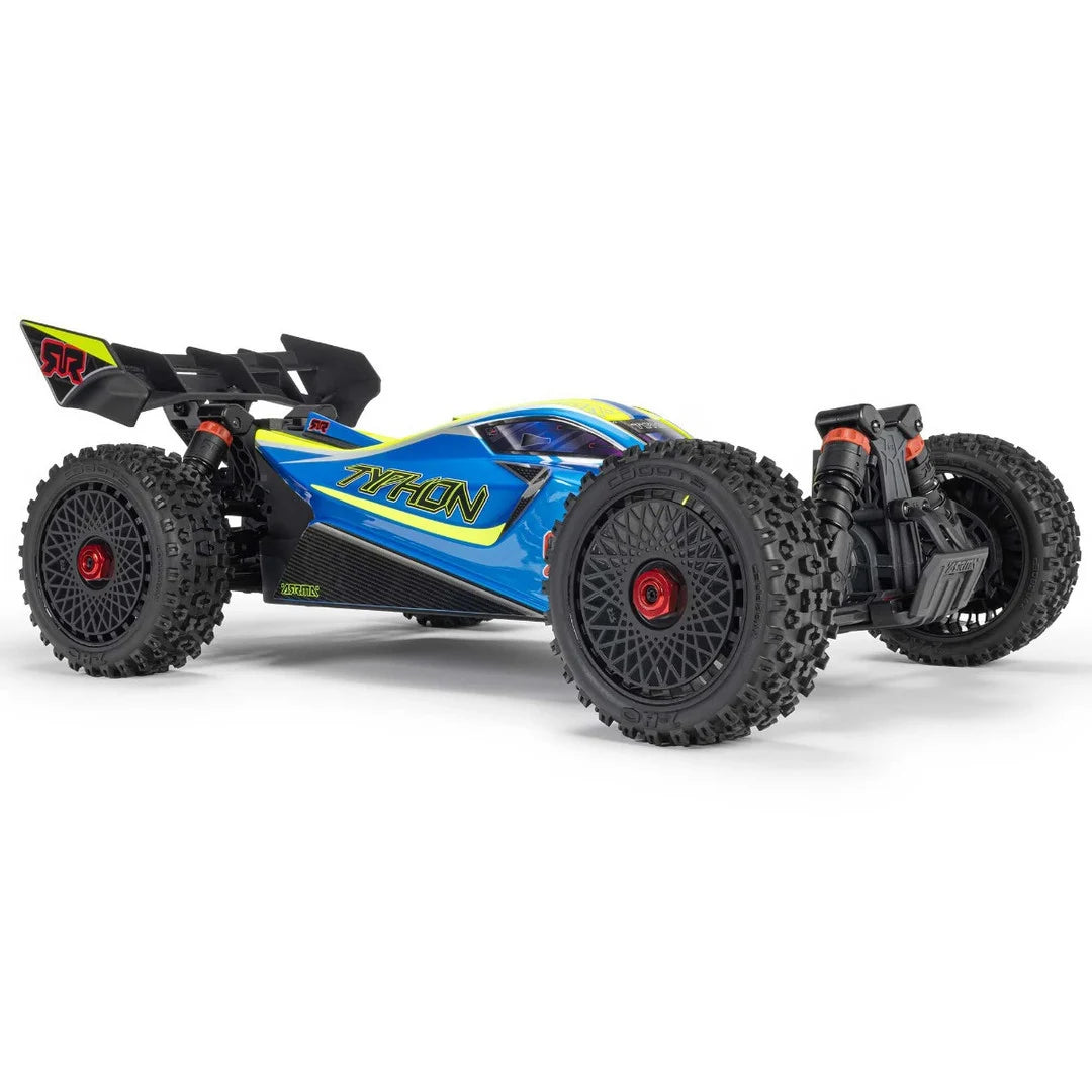 Arrma Typhon 223S DSC 4X4 BLX 1/8 RC Buggy, RTR, Blue/Yellow, ARA4306V4T4