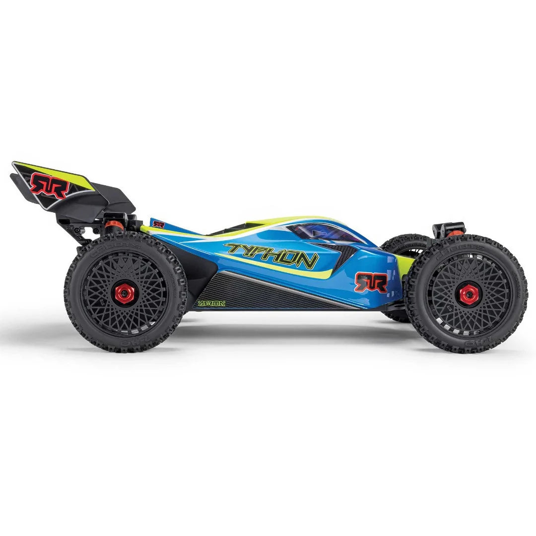 Arrma Typhon 223S DSC 4X4 BLX 1/8 RC Buggy, RTR, Blue/Yellow, ARA4306V4T4