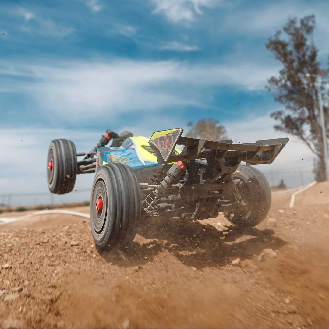 Arrma Typhon 223S DSC 4X4 BLX 1/8 RC Buggy, RTR, Blue/Yellow, ARA4306V4T4