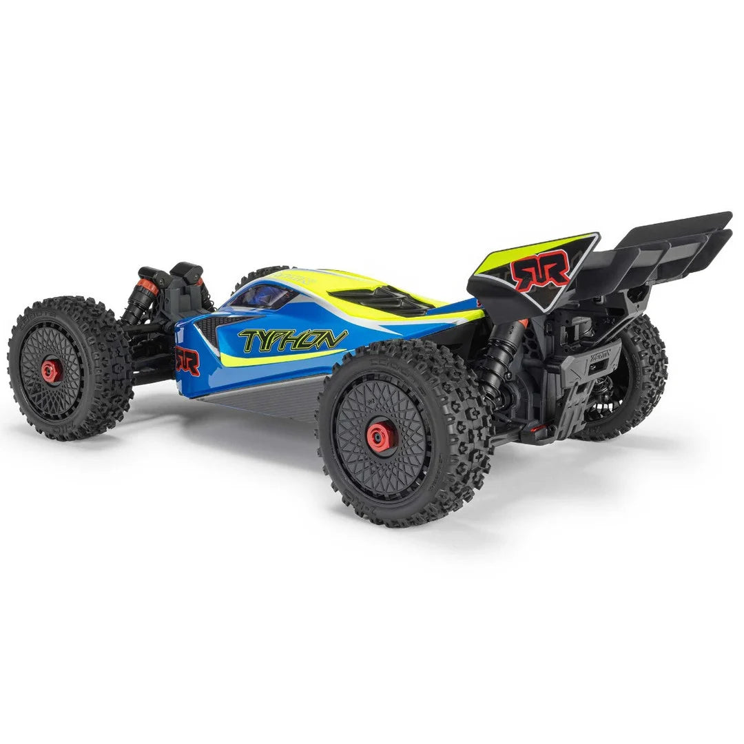 Arrma Typhon 223S DSC 4X4 BLX 1/8 RC Buggy, RTR, Blue/Yellow, ARA4306V4T4