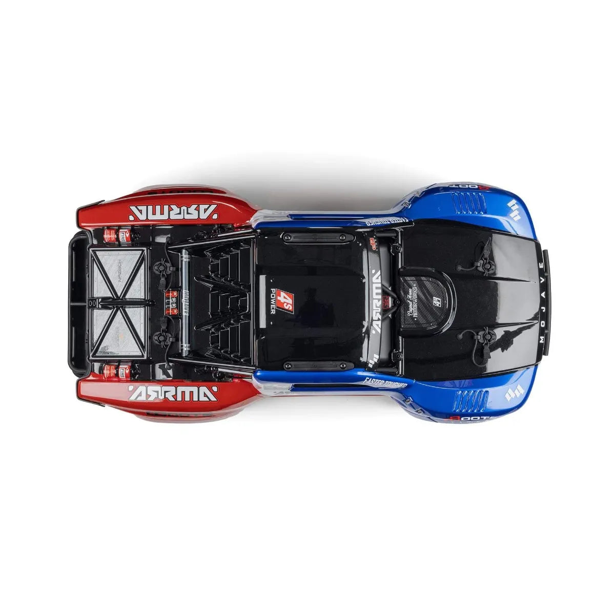 Arrma 4404T2 Mojave 4X4 BLX 4S Desert Truck RTR, Blue/Red, ARA4404T2