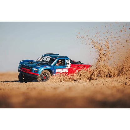 Arrma 4404T2 Mojave 4X4 BLX 4S Desert Truck RTR, Blue/Red, ARA4404T2