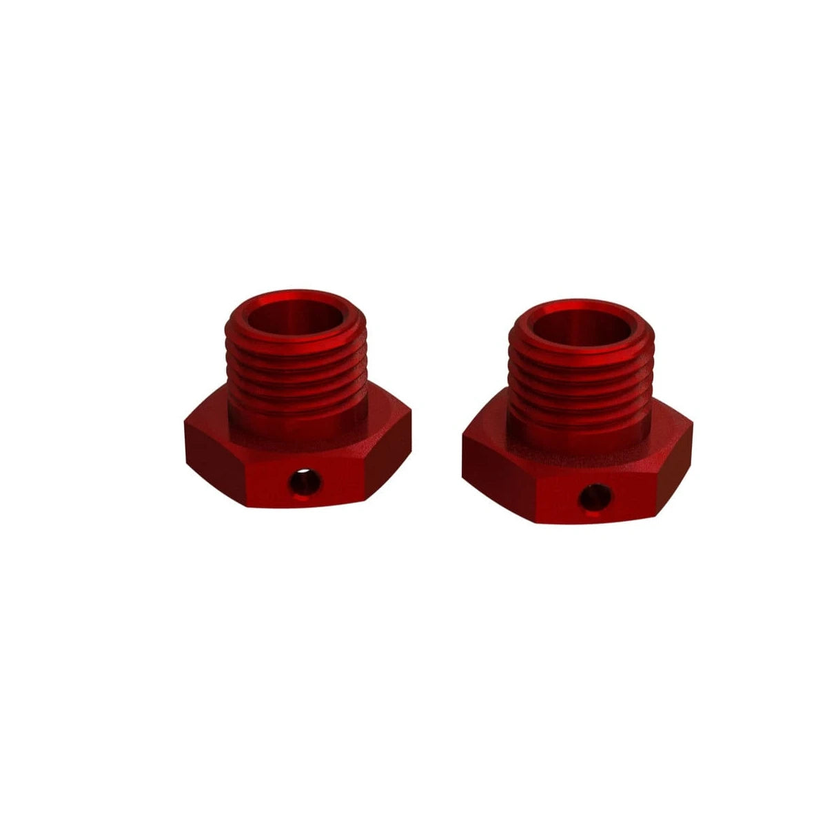 Arrma ARA311035 Aluminum Wheel Hex 17mm 14.6mm Thick Red (2) 311035