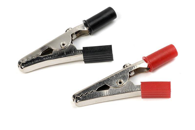 GF-1012-002 GFORCE ALIGATOR CLIP MEDIUM, RED & BLACK (1 SET) GF-1012-002