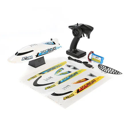 Pro Boat Jet Jam Pool Racer RC Boat, RTR, White, PRB08031T2