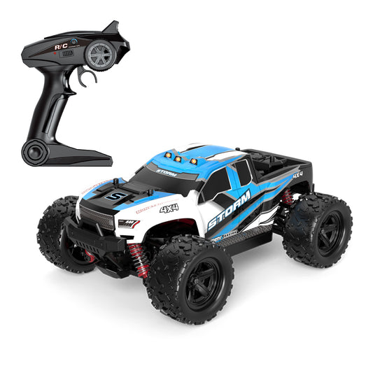 Tornado RC Storm Blue 1/18 4WD RTR High Speed Truck 2.4g 35KM 20 Minute Runtime Blue Body TRC-18302