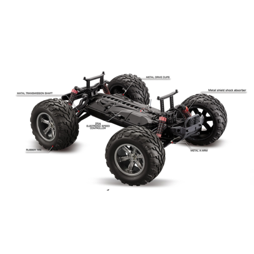 TRC-9115X TORNADO RC 1/12 RADIO CONTROL MONSTER TRUCK RTR V2 2021 VERSION