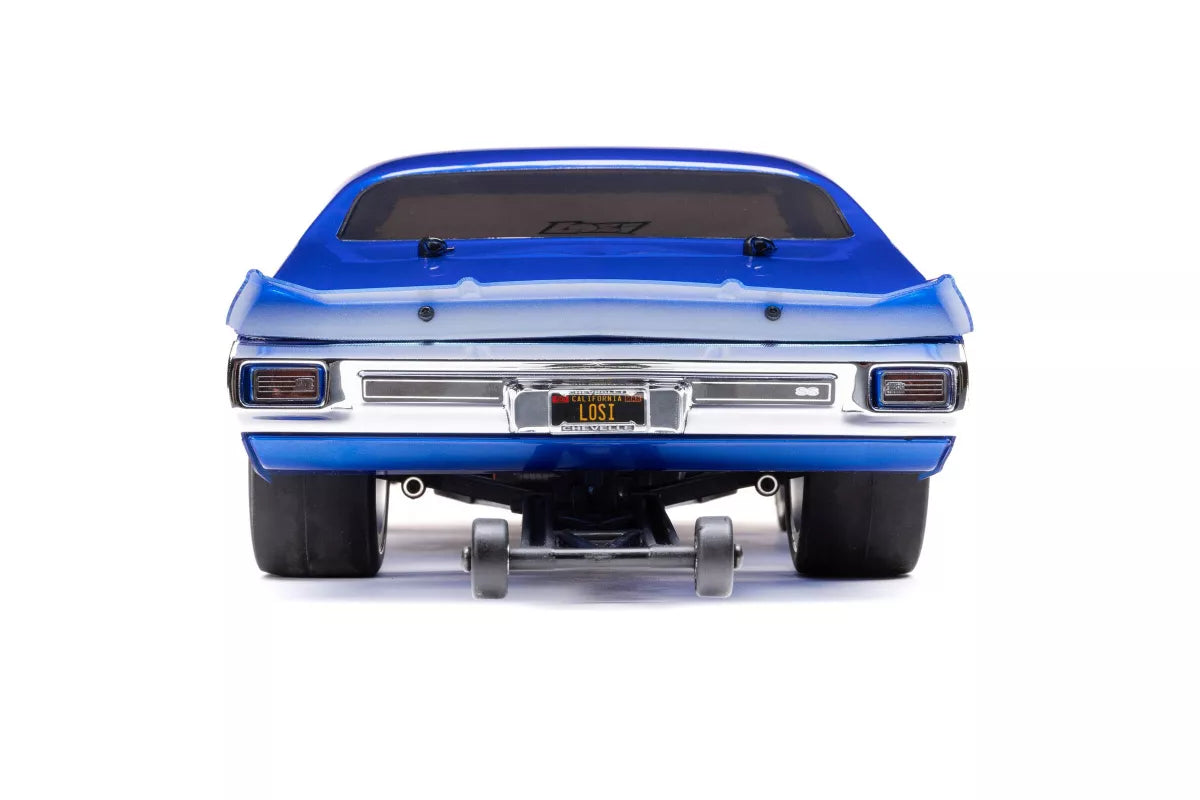 Losi 1/16 1970 Chevelle No Prep Electric Brushless RTR RC Drag Car - Blue