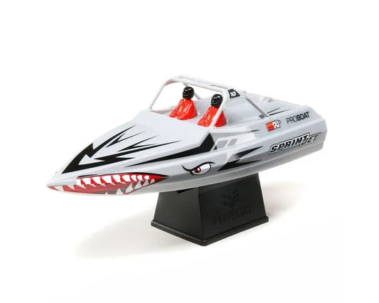 Pro Boat Sprintjet Jet Boat, RTR, Silver, PRB08045T1