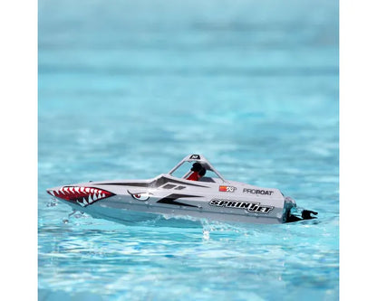 Pro Boat Sprintjet Jet Boat, RTR, Silver, PRB08045T1