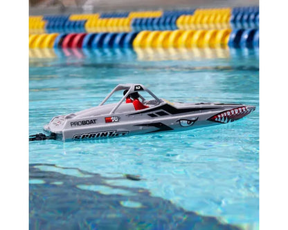 Pro Boat Sprintjet Jet Boat, RTR, Silver, PRB08045T1