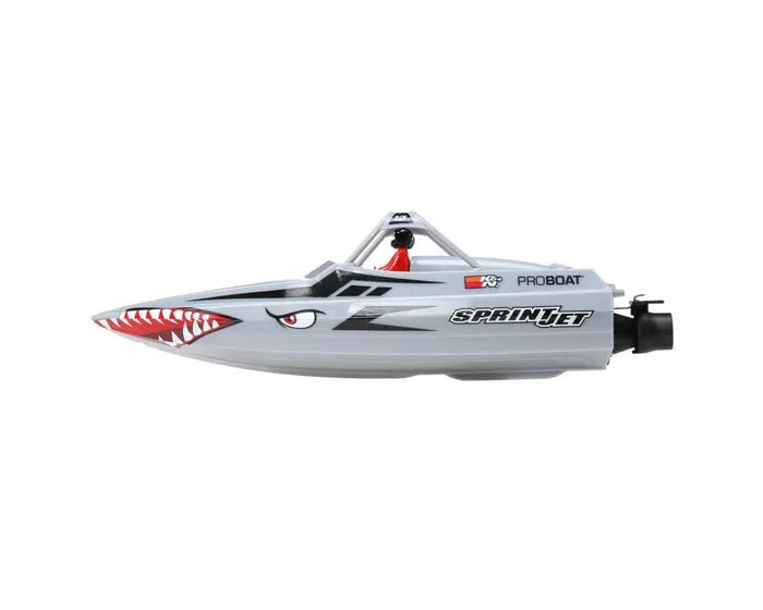 Pro Boat Sprintjet Jet Boat, RTR, Silver, PRB08045T1