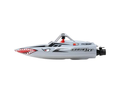 Pro Boat Sprintjet Jet Boat, RTR, Silver, PRB08045T1