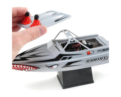 Pro Boat Sprintjet Jet Boat, RTR, Silver, PRB08045T1