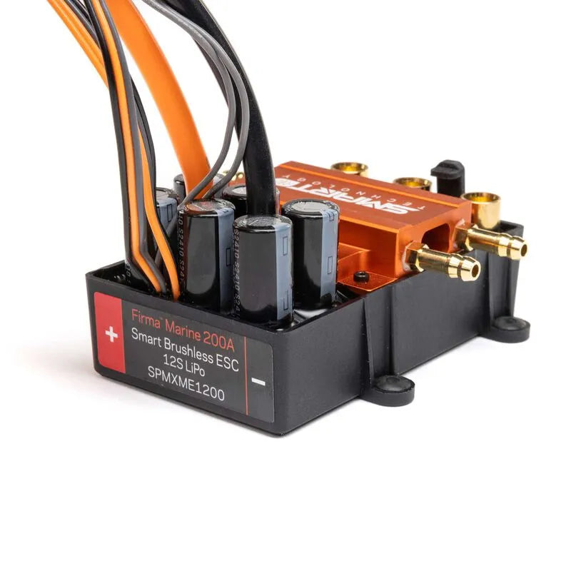 Spektrum 200A Brushless Marine Smart ESC, 12S, Super Sonicwake