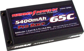 THUDER POWER G6 5400MAH 1S PRO RACE LIPO THP54001SPR65B